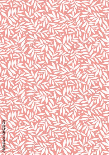 Abstract plant illustration pattern