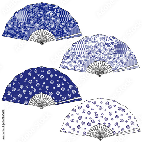 Japanese style folding fan,