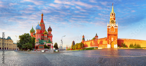 Foto Panorama of Kremlin, red square in Moscow, Russia