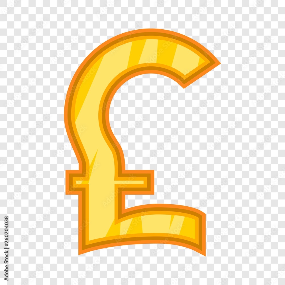 Pound sterling icon. Cartoon illustration of sterling vector icon for web design Pound sterling icon. Cartoon illustration of sterling vector icon for web design