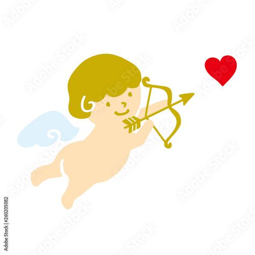 天使　キューピッド　イラスト