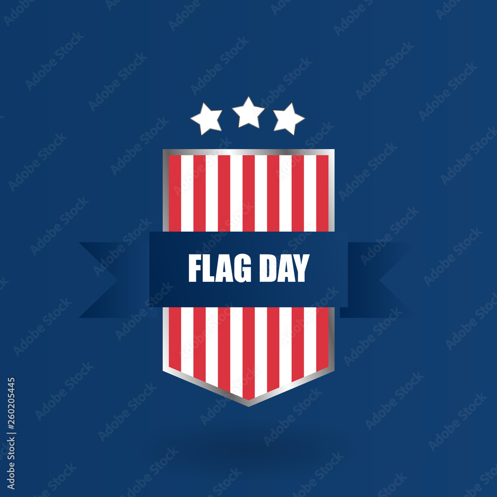 Happy Flag Day background template.