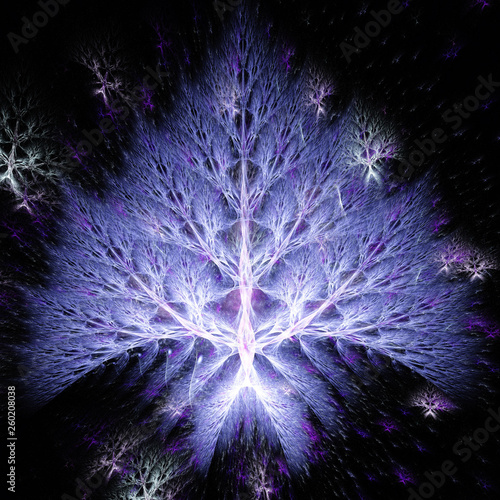 Magic tree.3d abstract computer generated fractal design.Fractal is never-ending pattern.Fractals are infinitely complex patterns that are self-similar across different scales