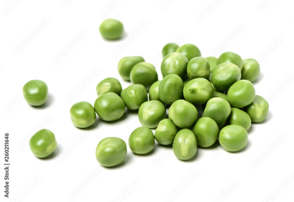 Fresh peas isolated on white background Fresh peas isolated on white background