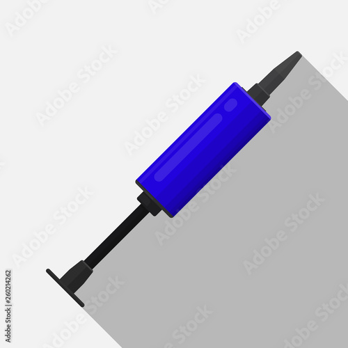 Hand air pump vector flat design.