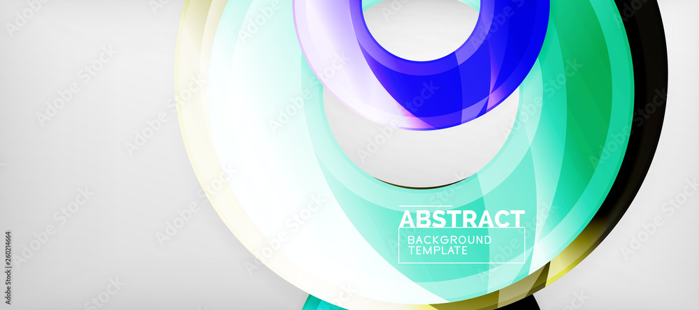 Glossy circles geometric background Glossy circles geometric background