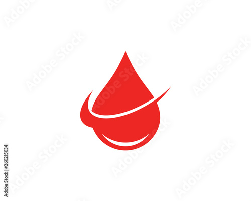 Blood Logo vector icon illustration design 