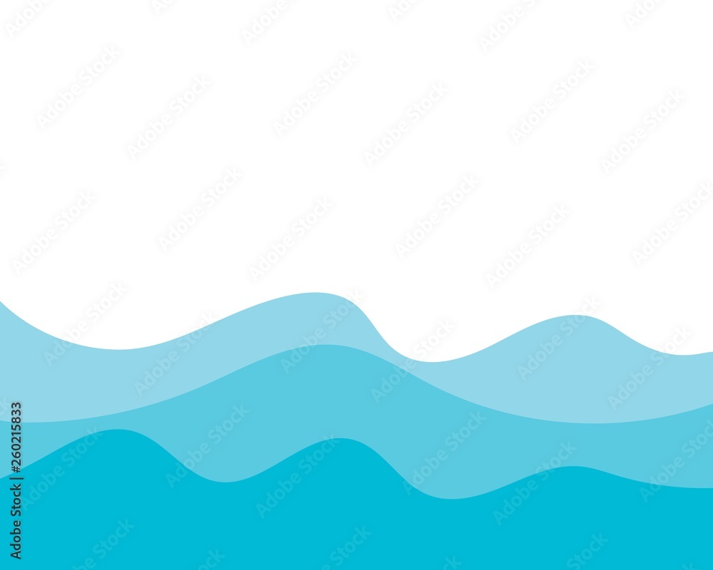 Wave background template