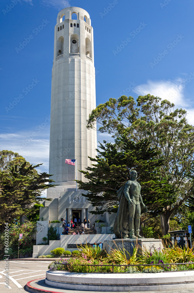 Fotografie Coit Tower in San Francisco