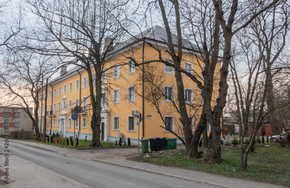 colorfull house in tallinn estonia