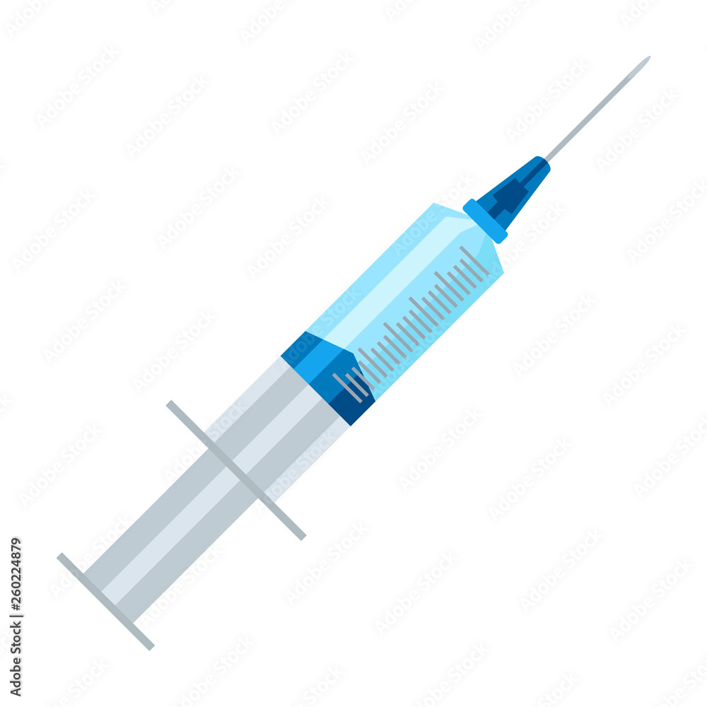 Fototapeta premium Medical syringe icon.
