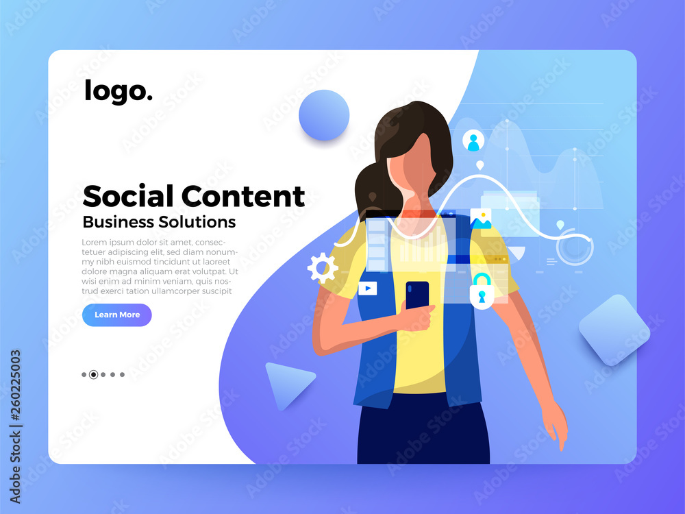 Landing Page Business people Landing Page Business people