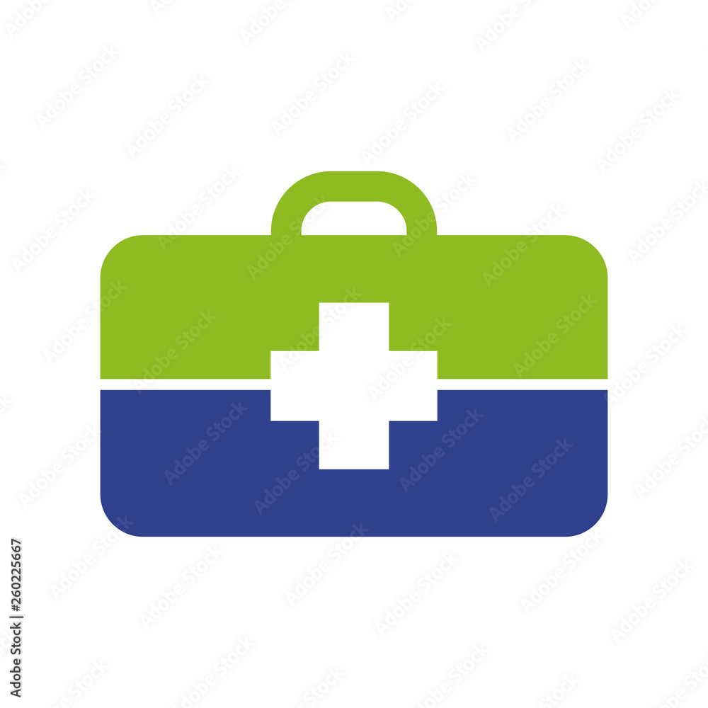 Obraz premium Medical and health care logo design vector template