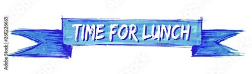 time for lunch ribbon
