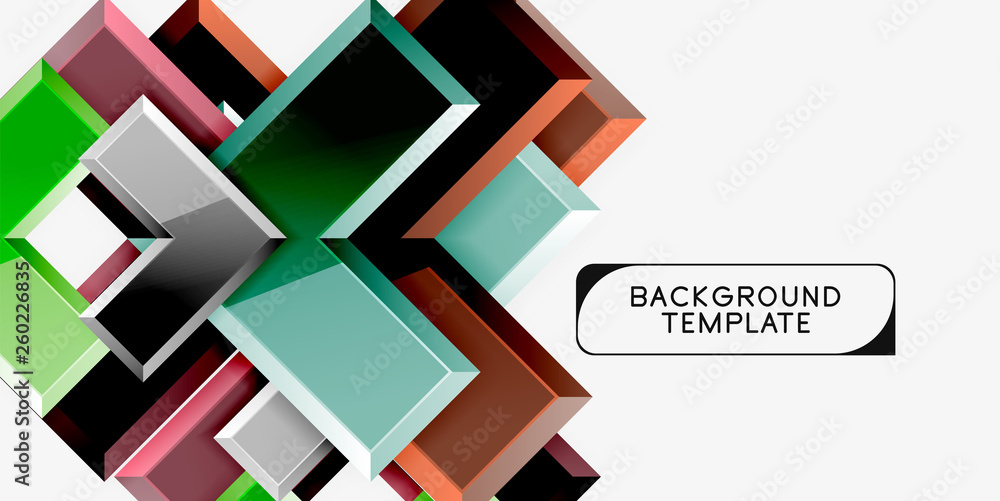 Glossy arrows geometric background Glossy arrows geometric background