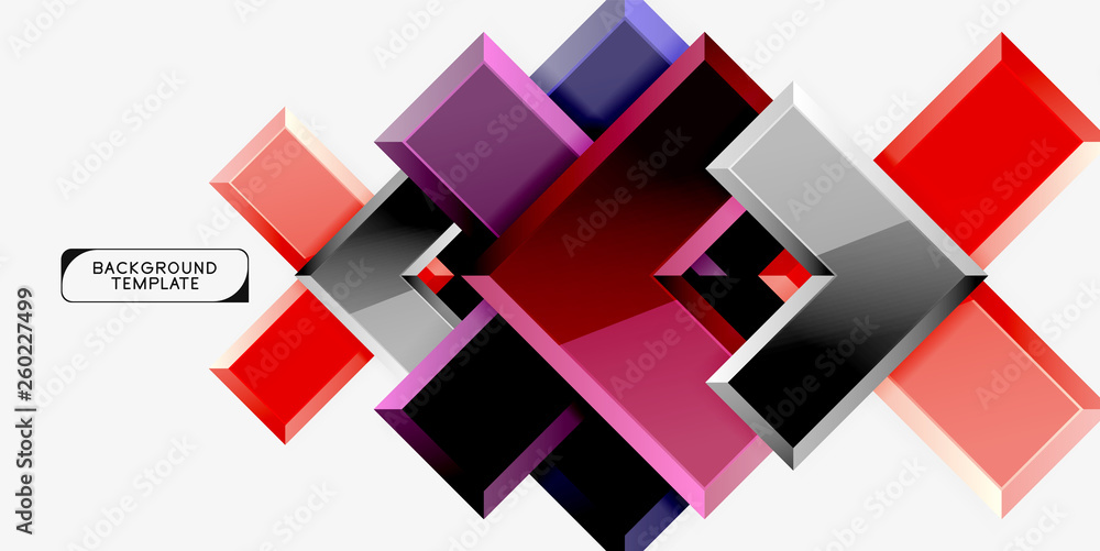 Glossy arrows geometric background Glossy arrows geometric background