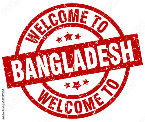 welcome to Bangladesh red stamp