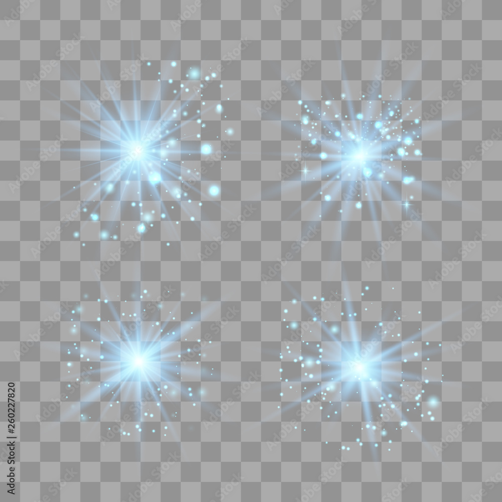 Blue light with dust. Blue light with dust.