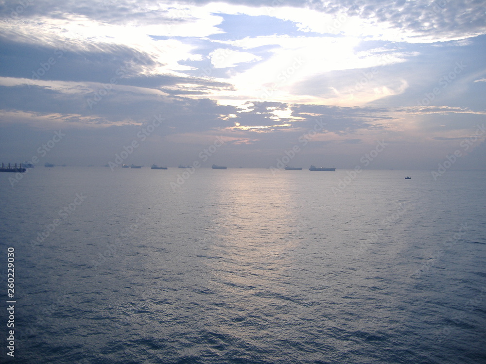 Fototapeta premium Ankorage in Hon-Kong