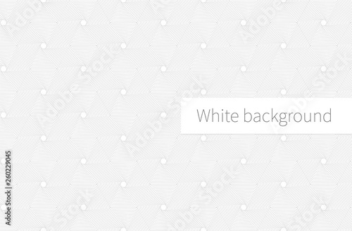 White hexagonal geometric background.