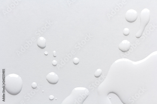 water drops on white background photo