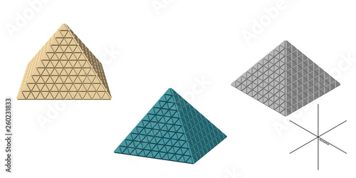 Abstract futuristic pyramid...