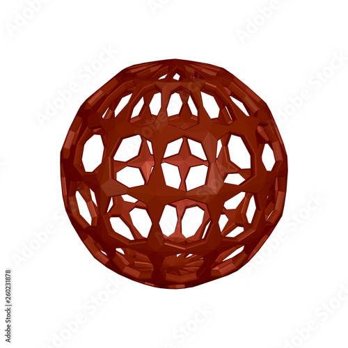 Abstract sphere wireframe. ...