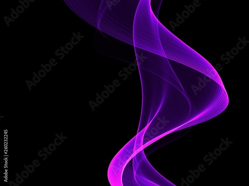 Abstract multicolored light waves background 