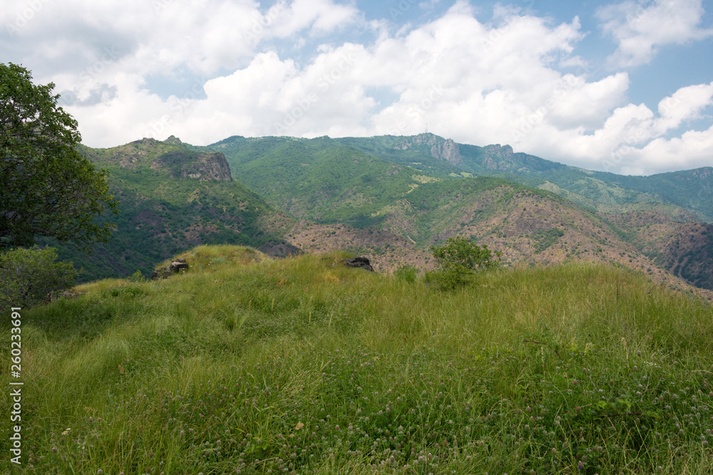 Alaverdi, Armenia - Jun 11 2018- Kayan Fortress. a famous Historic site in Alaverdi, Lori, Armenia. Alaverdi, Armenia - Jun 11 2018- Kayan Fortress. a famous Historic site in Alaverdi, Lori, Armenia.