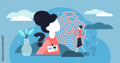 Personal identity vector illustration