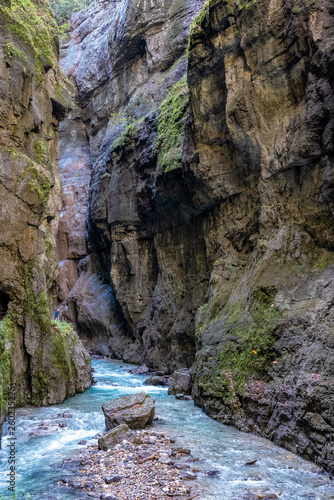 Hiking the Partnach Gorge in Garmisch-Partenkirchen  Bavaria  Germany