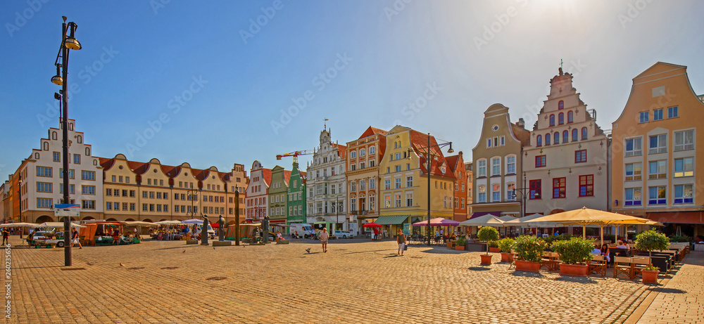 Rostock Markt Altstadt Panorama