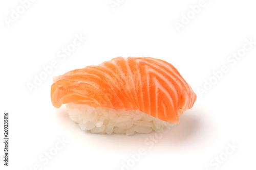サーモン 鮭 寿司 白背景