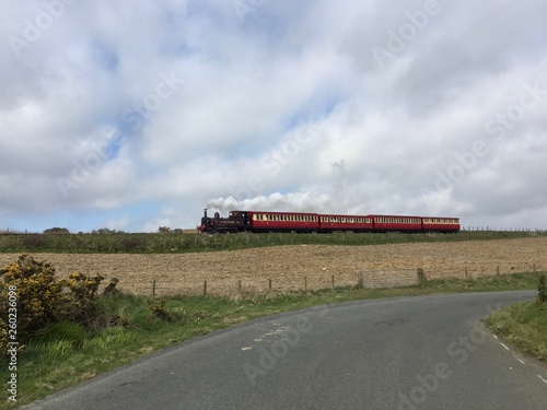 A steam train passing in the vicinity of Port Soderick, Isle of Man. © Adrian Popescu