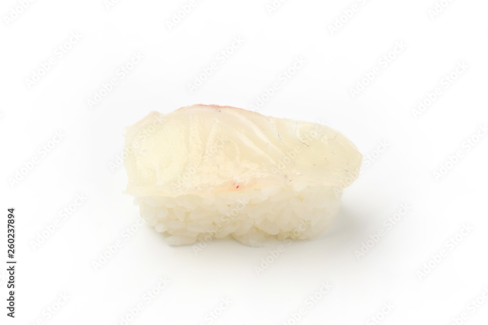 タイ 鯛 寿司 白背景