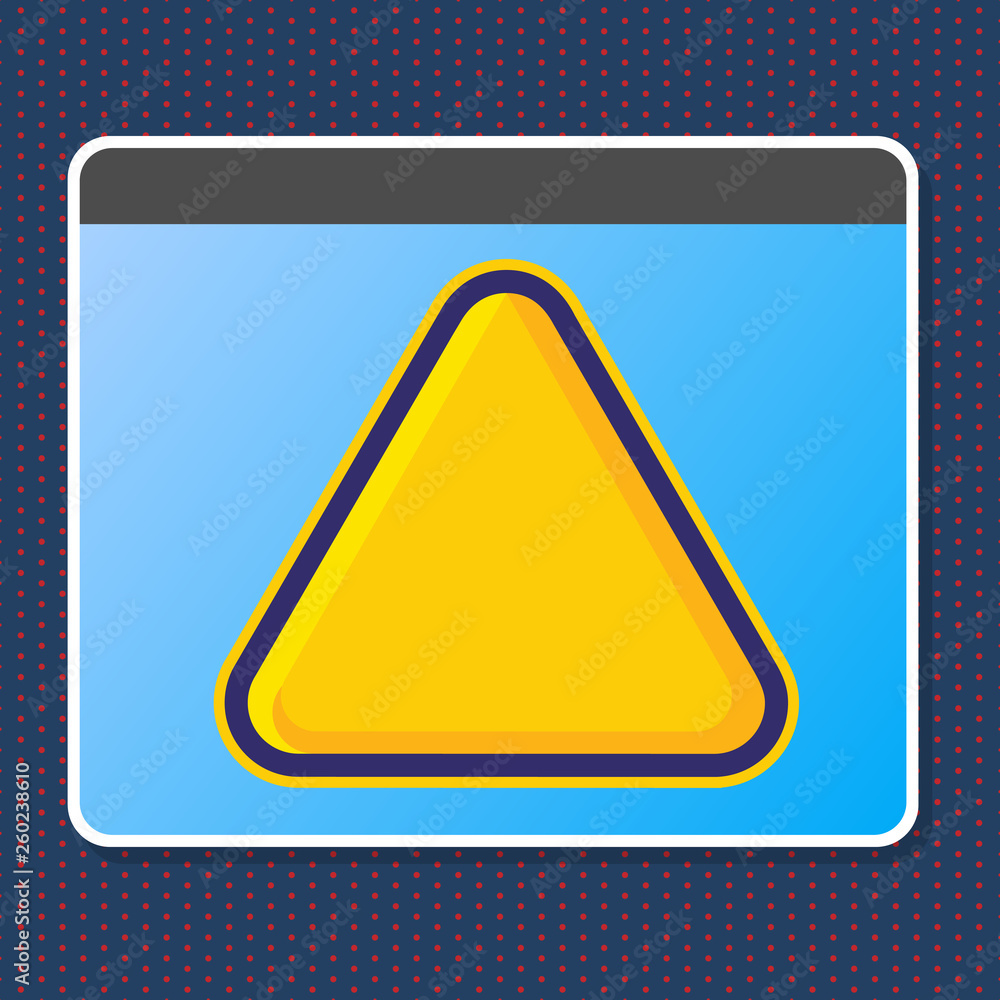 Blank Yellow Embossed Triangle with Border as Web Button In Tablet Screen Design business concept Empty copy space modern abstract background Blank Yellow Embossed Triangle with Border as Web Button In Tablet Screen Design business concept Empty copy space modern abstract background