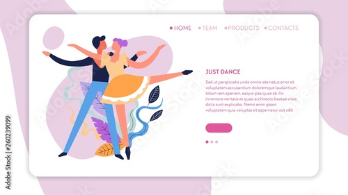 Dance classes online web page template ballroom dancing