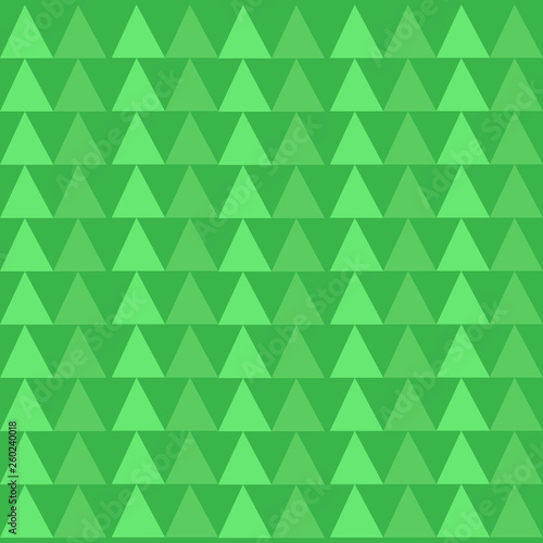 Green Triangles Pattern in Endless Rows like Small Trees in Abstract Shape Design business concept Empty copy text for Web banners promotional material mock up template.