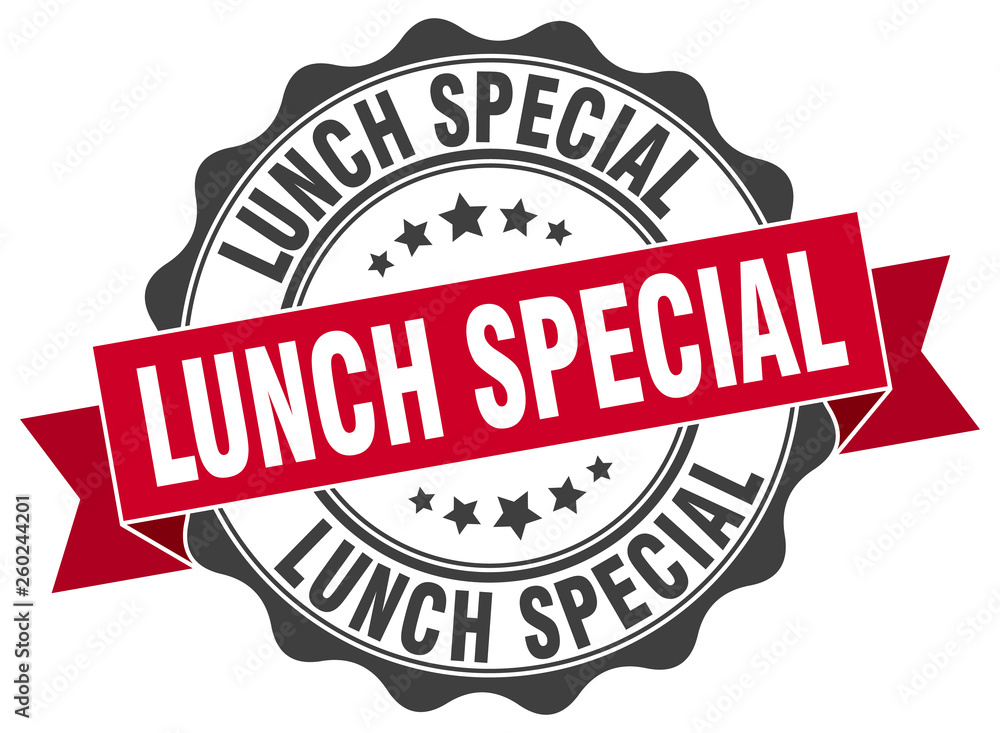 Obraz premium lunch special stamp. sign. seal