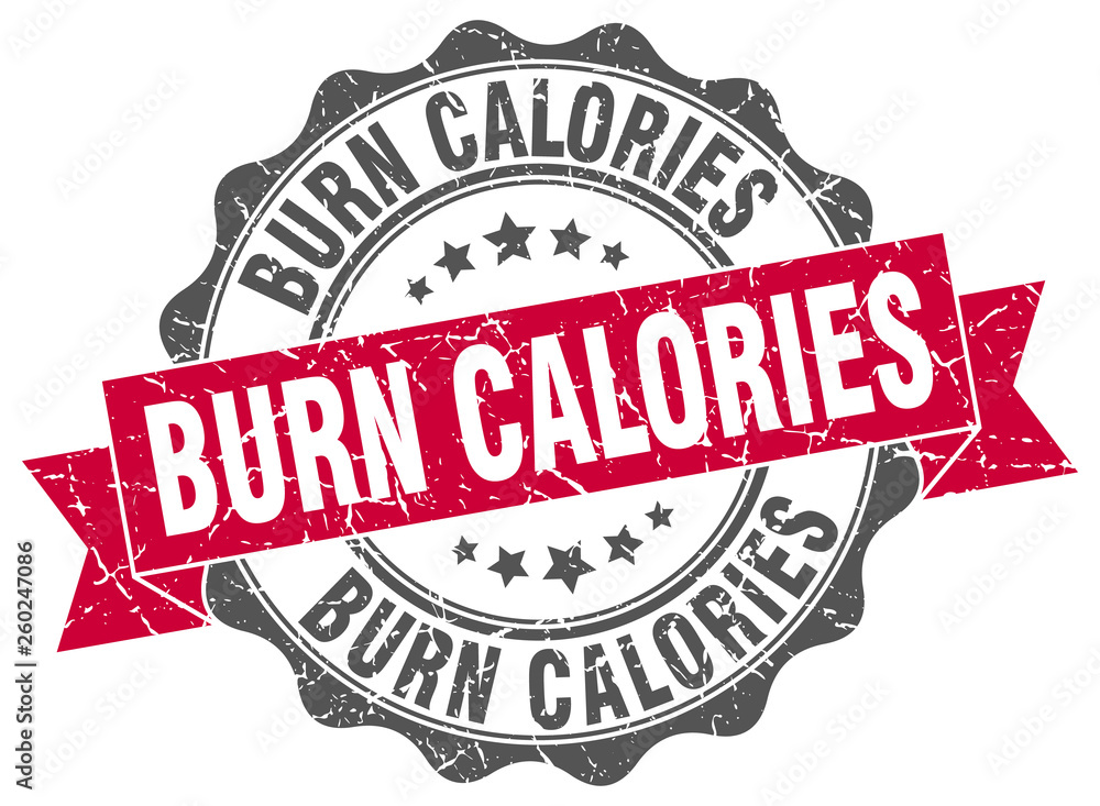 Obraz premium burn calories stamp. sign. seal