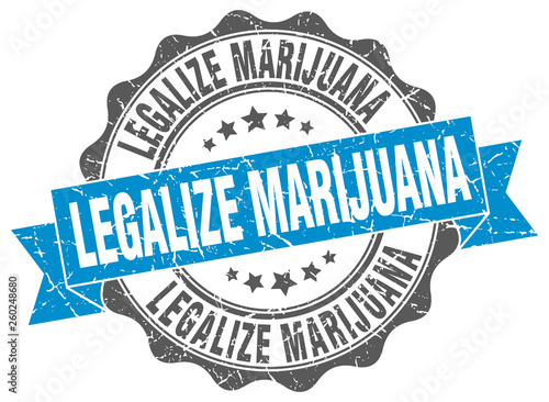 legalize marijuana stamp. sign. seal