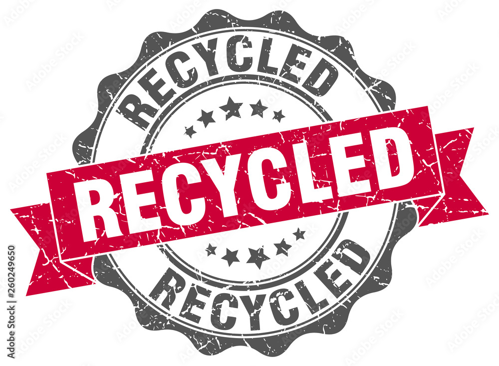 Obraz premium recycled stamp. sign. seal