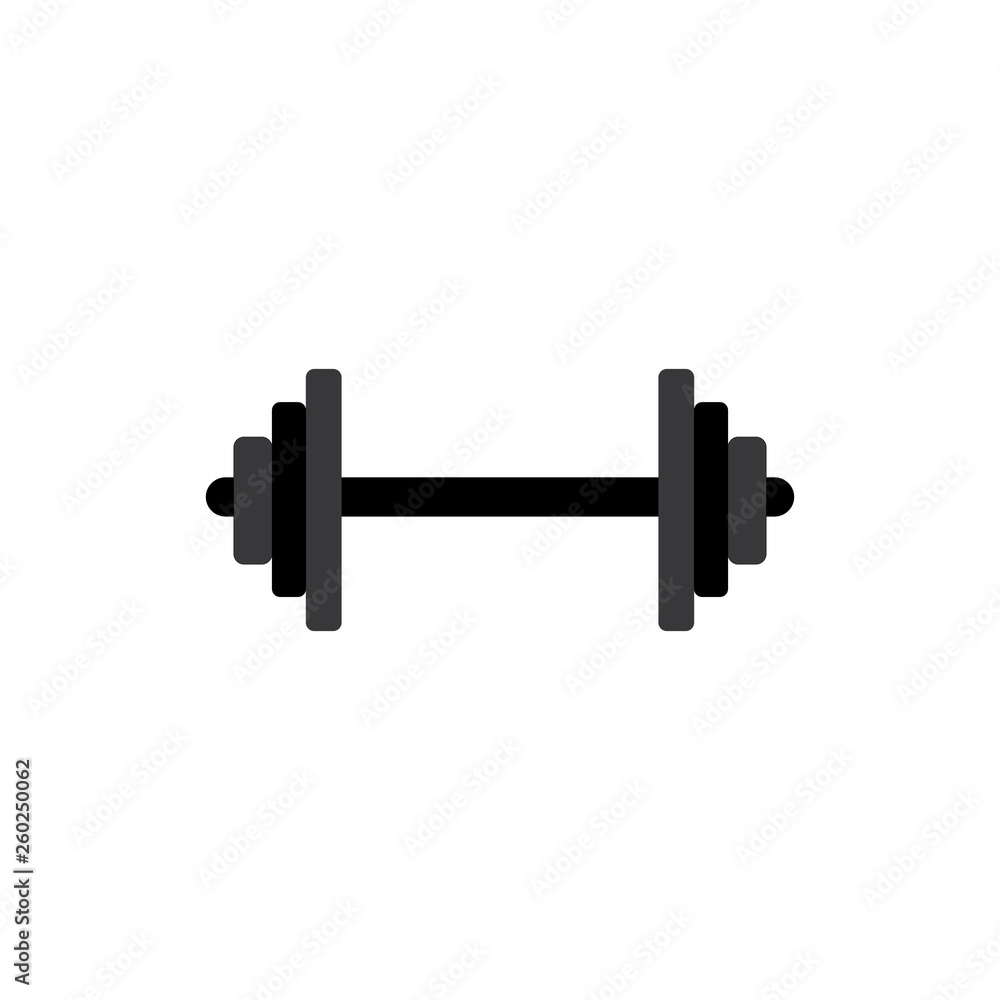 Dumbbell isolated on white background Dumbbell isolated on white background