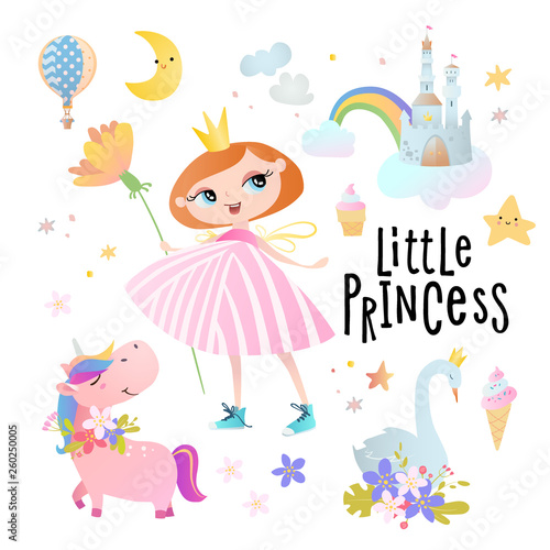 Dekoracja na wymiar  card-design-with-a-little-princess
