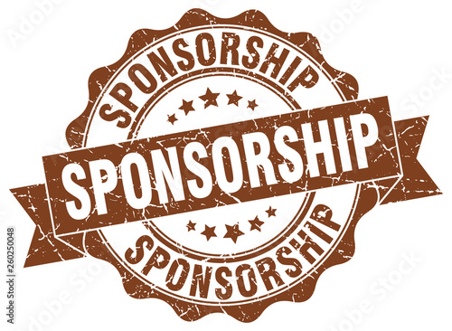 sponsorship stamp. sign. seal