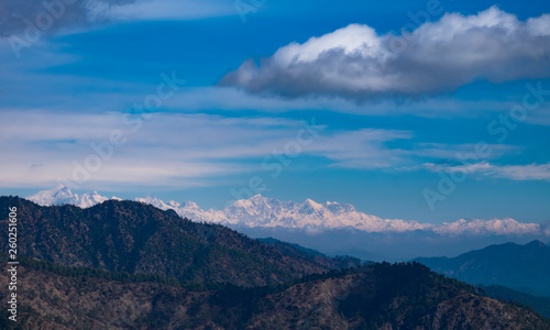 india view of Himalaya moutain from Dwarahat