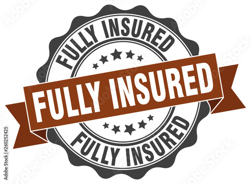 fully insured stamp. sign. seal