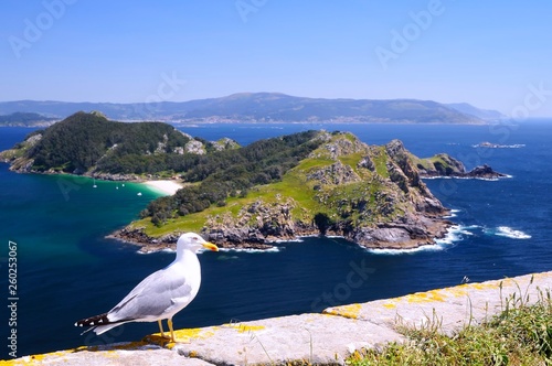 Foto Islands Cies in Vigo, Spain.