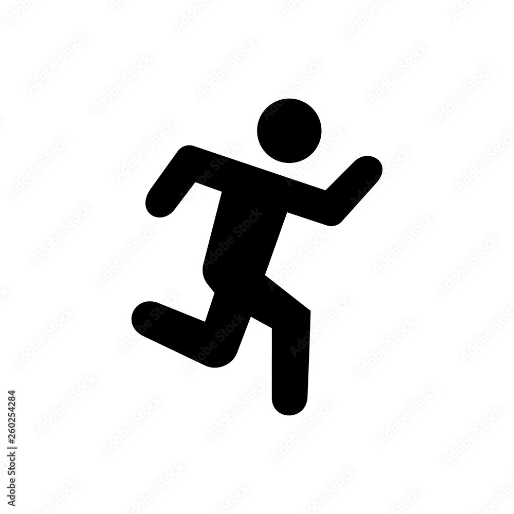 person running symbol