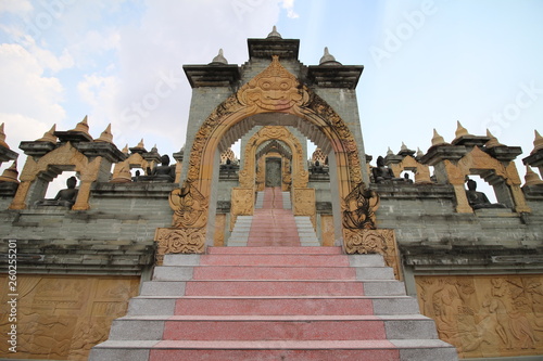 Sandstone Pagoda in Pa Kung Temple at Roi Et of Thailand © naiauss